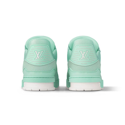 LV Trainer Grained Calf Leather Pastel Green
