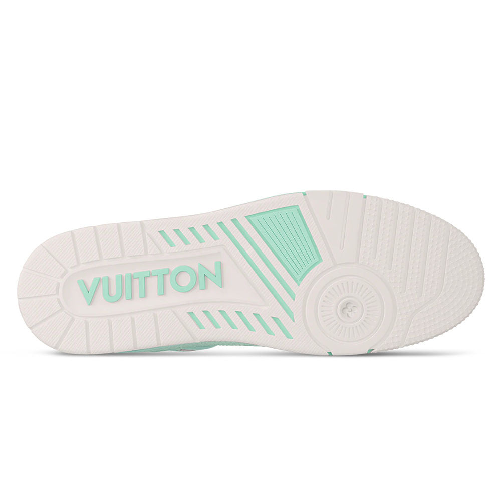 LV Trainer Grained Calf Leather Pastel Green