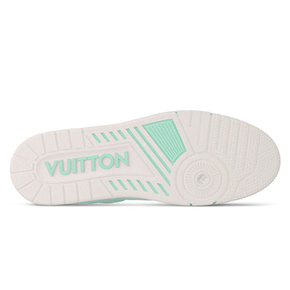 LV Trainer Grained Calf Leather Pastel Green