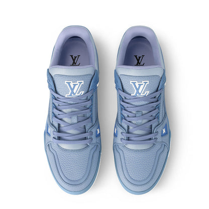 LV Trainer Grained Calf Leather Pastel Blue