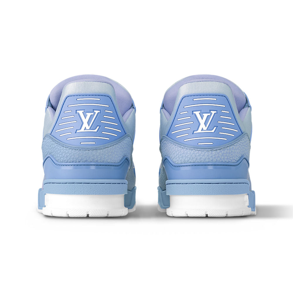 LV Trainer Grained Calf Leather Pastel Blue