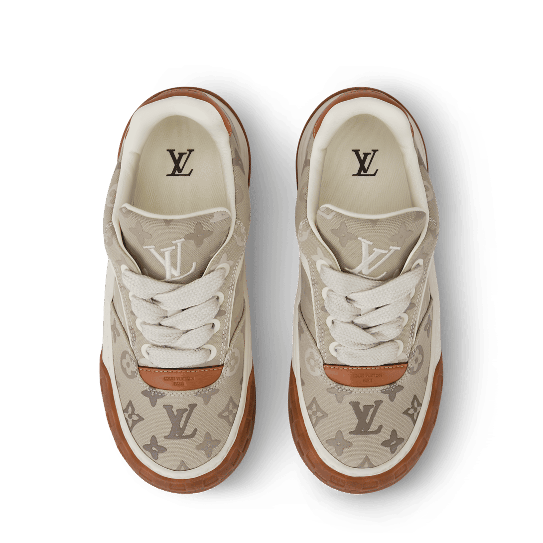 LV Tilted Sneaker Monogram Surplus Beige