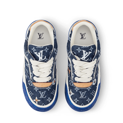 LV Tilted Sneaker Monogram Blue Denim