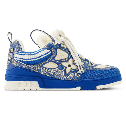 LV Skate Sneaker Navy Blue Crystal