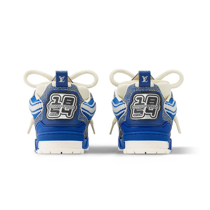 LV Skate Sneaker Navy Blue Crystal