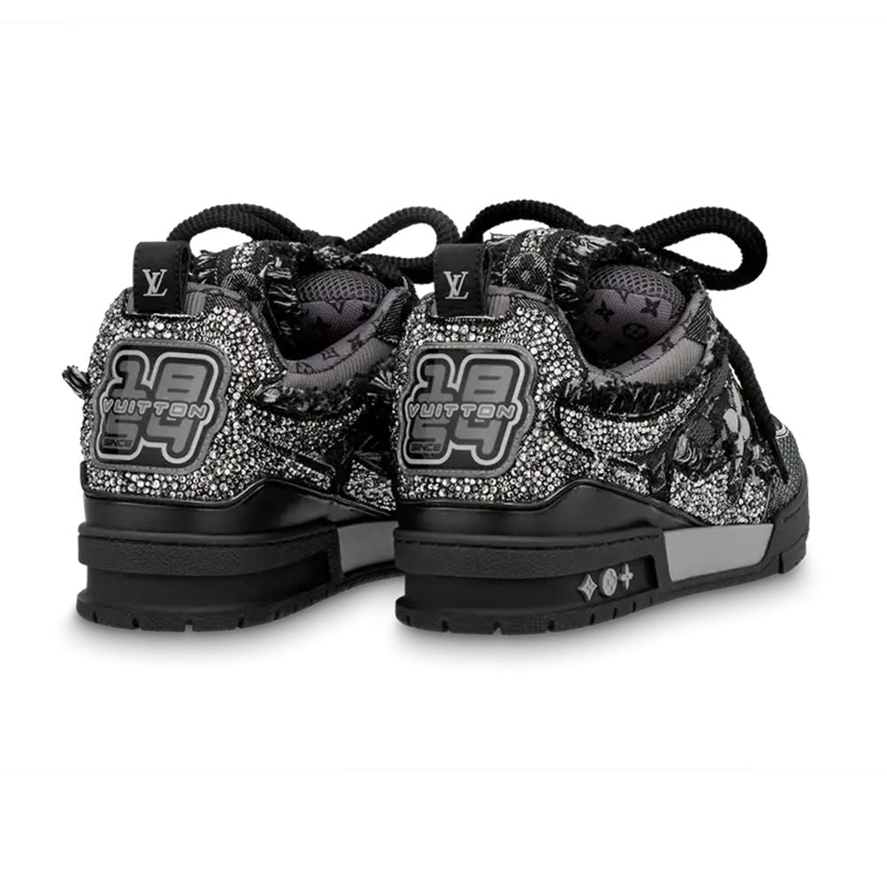 LV Skate Sneaker Black Swarovski™ Crystals