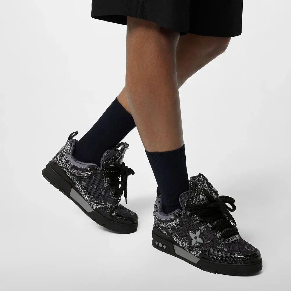 LV Skate Sneaker Black Swarovski™ Crystals