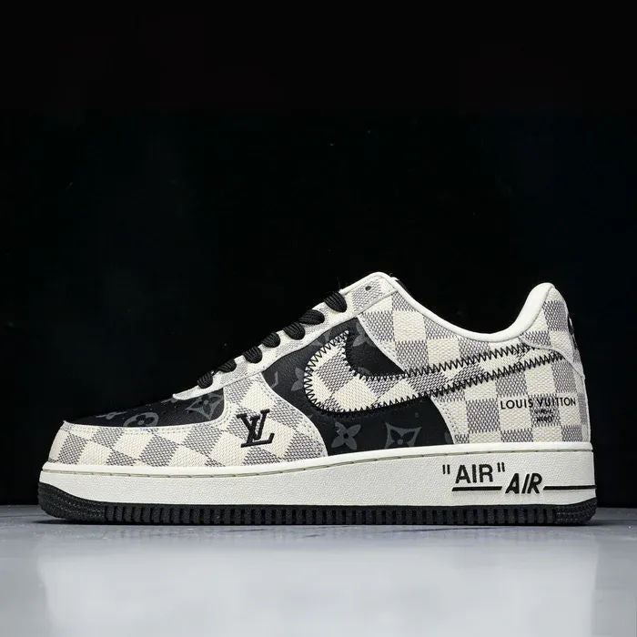 Louis Vuitton x Nike Air Force 1 'Royal Black'