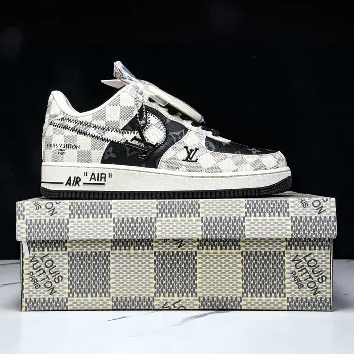 Louis Vuitton x Nike Air Force 1 'Royal Black'