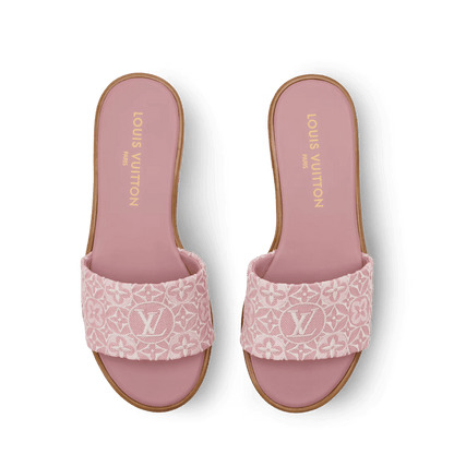 LV Lily Flat Mule Pink