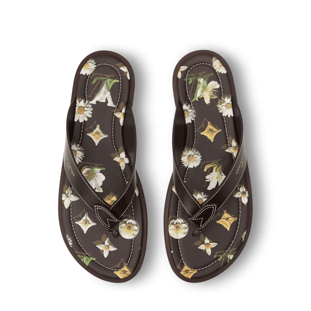 LV Sunset Thong Brown