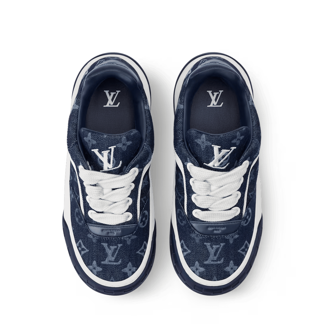 LV Tilted Sneaker Indigo Blue
