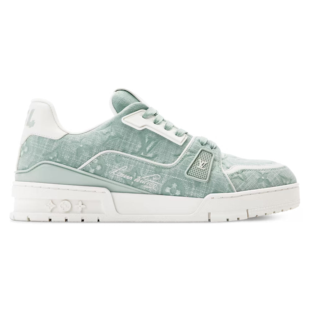 LV Trainer Green Canvas