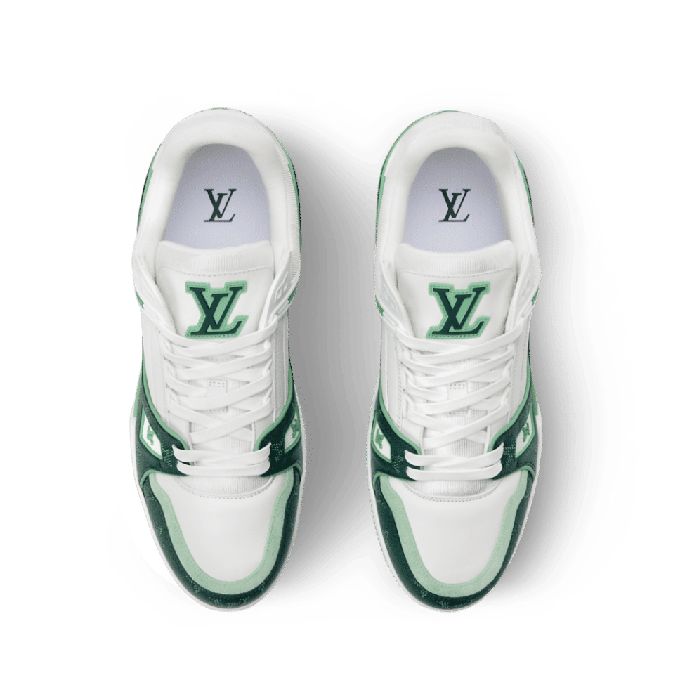 Louis Vuitton LV Trainer Sneaker 'Denim Monogram green'