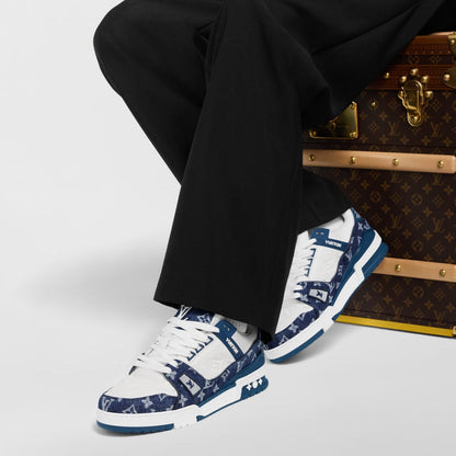 Louis Vuitton LV Trainer Sneaker 'Denim Monogram Blue'