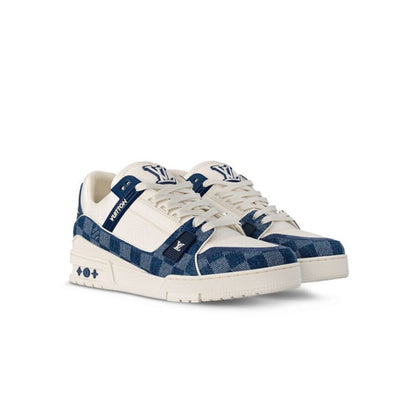 Louis Vuitton LV Trainer Sneaker 'Damier Denim Blue'