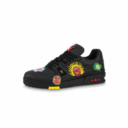 Louis Vuitton LV Trainer Sneaker x Yayoi Kusama 'Black Print'