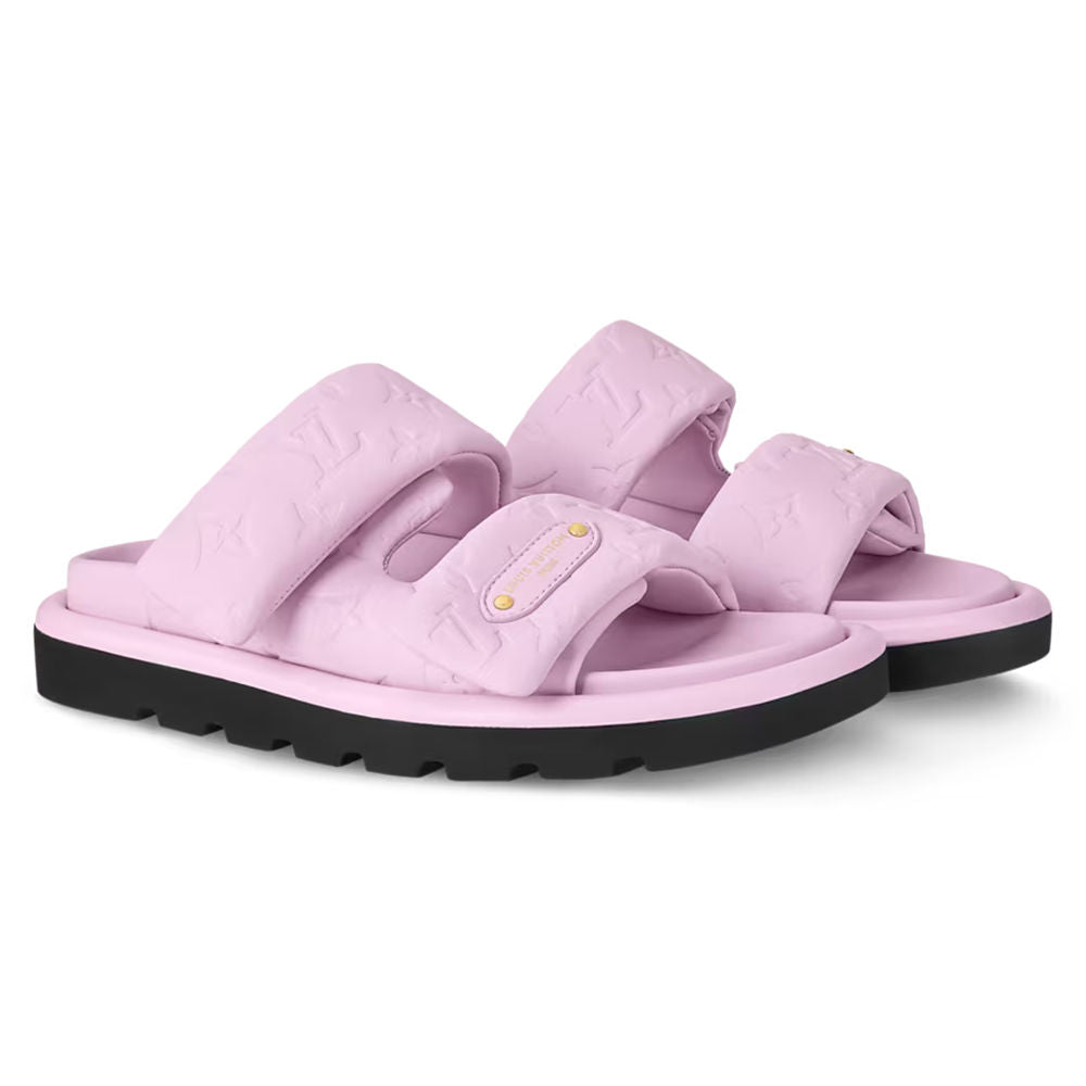 LV Pool Pillow Flat Comfort Mule Pink