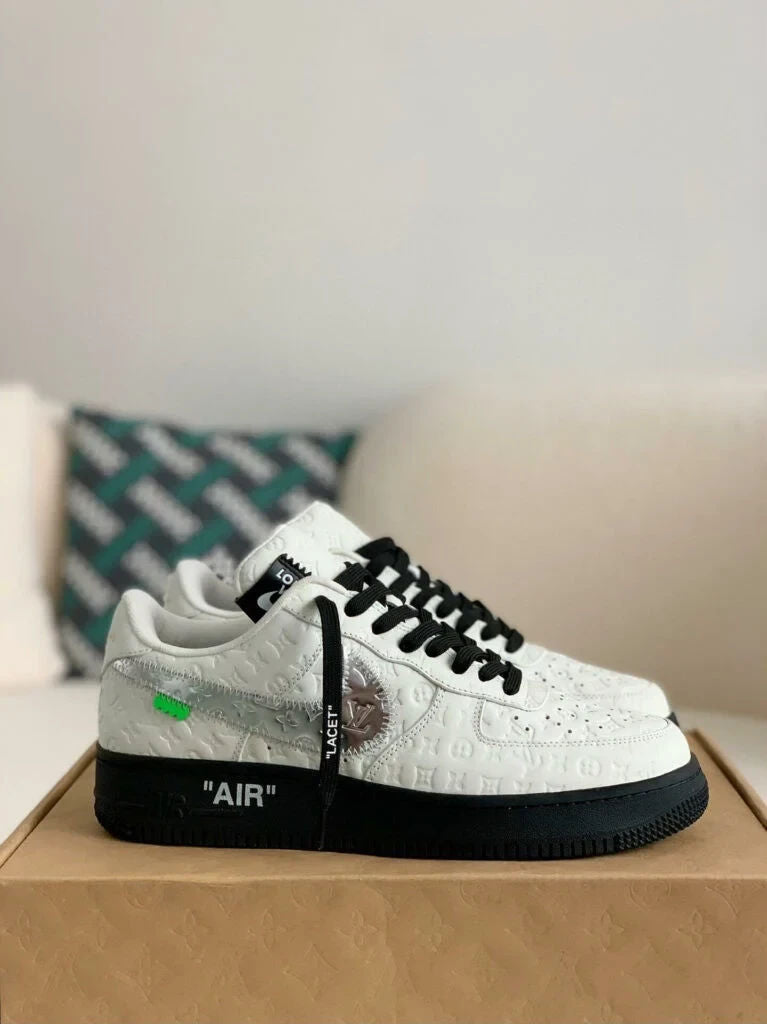 Louis Vuitton x Nike Air Force 1 Low 'White Black Silver'