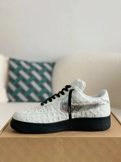 Louis Vuitton x Nike Air Force 1 Low 'White Black Silver'
