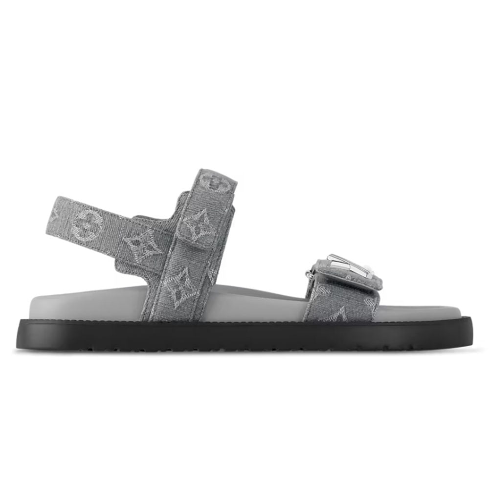 LV Sunset Flat Comfort Sandals 'Gray'