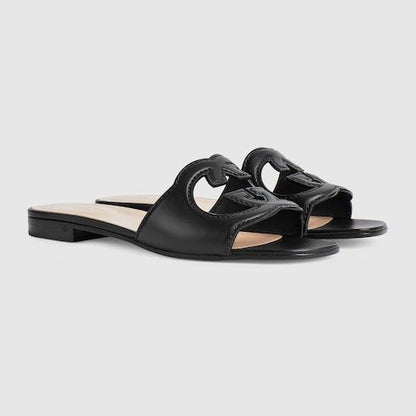 Women's Slide Sandal with Interlocking G
