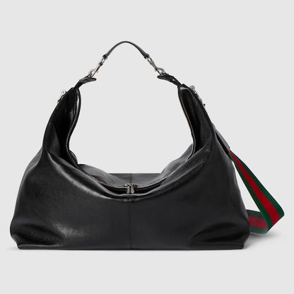 Men's Large Crossbody Bag With Soft Leather And Signature Hardware