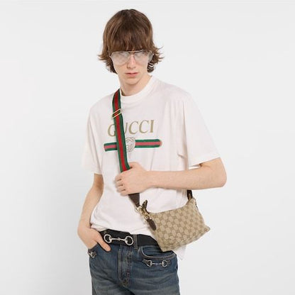 Men's Small Brera Crossbody Bag With Canvas And Detachable Strap