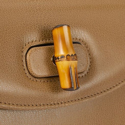 Women's Small Bamboo 1947 Bag With Soft Grainy Leather And Click Closure