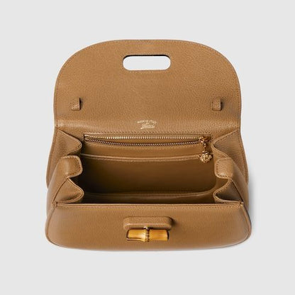 Women's Small Bamboo 1947 Bag With Soft Grainy Leather And Click Closure