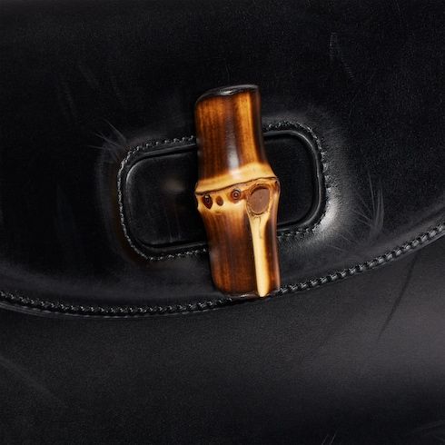 Women's Medium Bamboo 1947 Bag With Full Grain Leather And Bamboo Handle