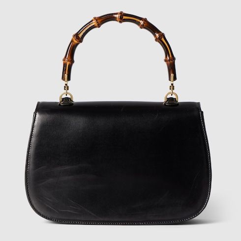 Women's Medium Bamboo 1947 Bag With Full Grain Leather And Bamboo Handle