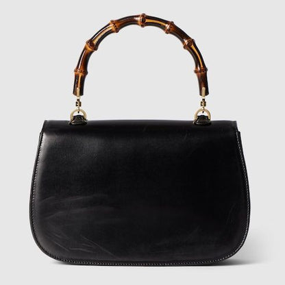 Women's Medium Bamboo 1947 Bag With Full Grain Leather And Bamboo Handle
