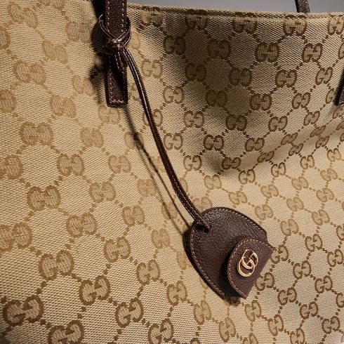 Women's Large Londra Tote Bag With GG Canvas And Zip Compartment