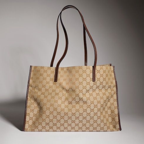 Women's Large Londra Tote Bag With GG Canvas And Zip Compartment