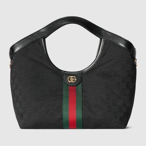 Women's Giglio Small Tote Bag With GG Canvas And Leather Trim