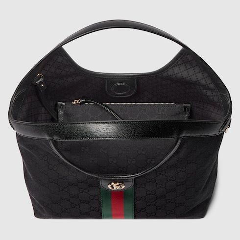 Women's Giglio Small Tote Bag With GG Canvas And Leather Trim
