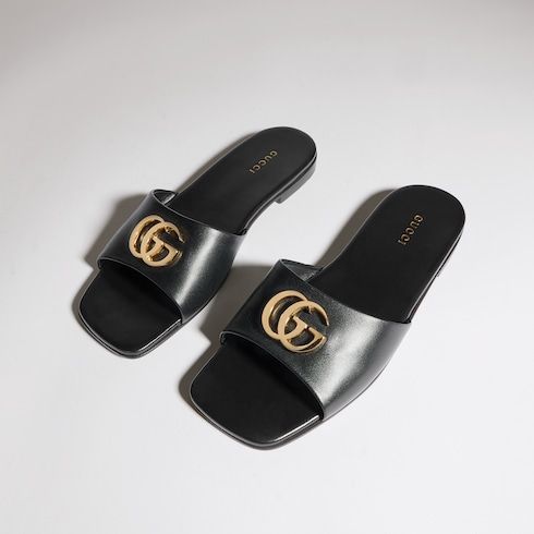Women's Slide Sandal with Double G