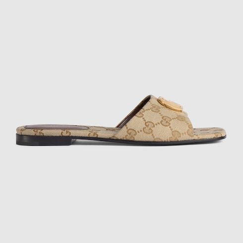 Women's Slide Sandal with Double G