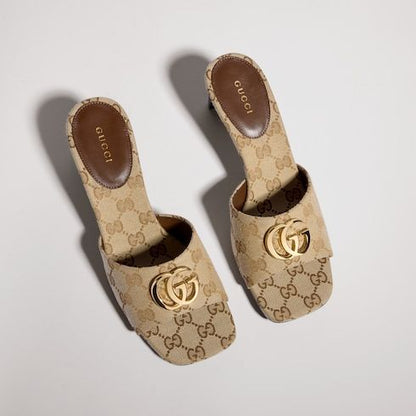 Women's Slide Sandal with Double G