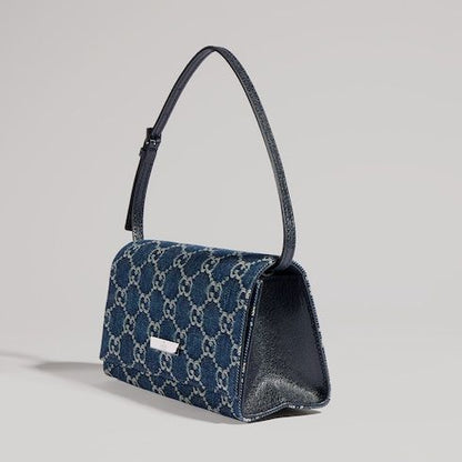 Small Pouch With Strap And Denim