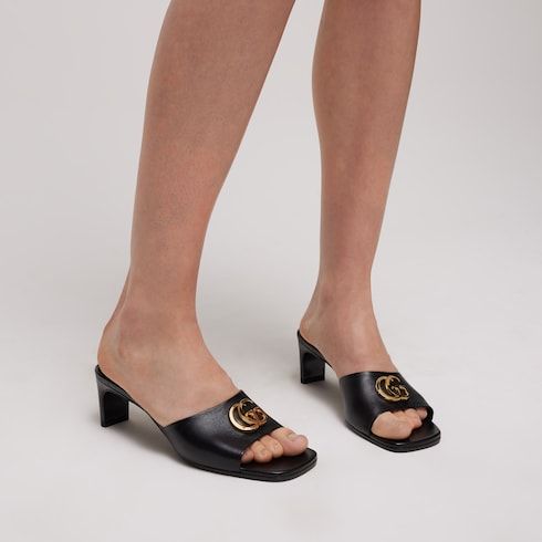 Women's Slide Sandal with Double G