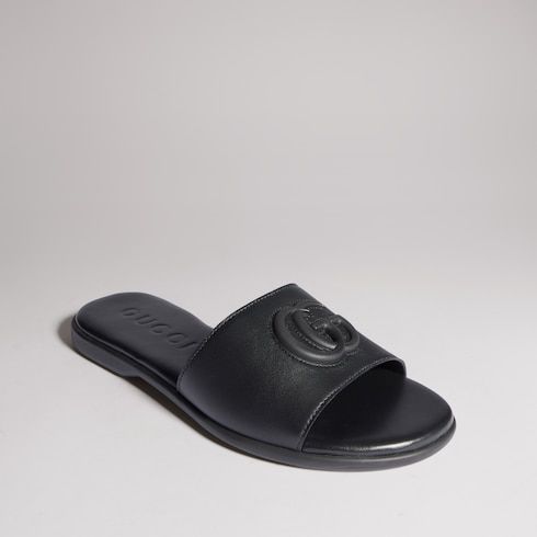 Women's Slide Sandal with Double G