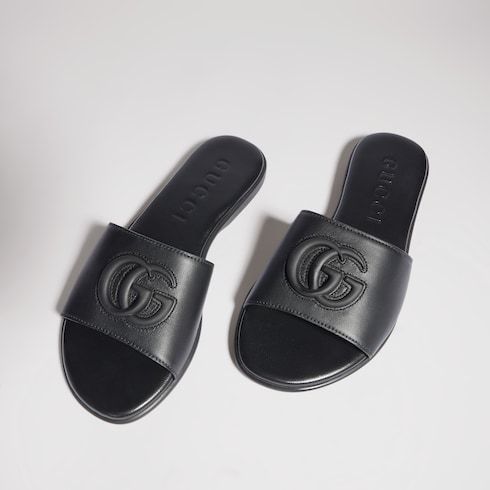 Women's Slide Sandal with Double G