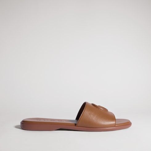 Women's Slide Sandal with Double G