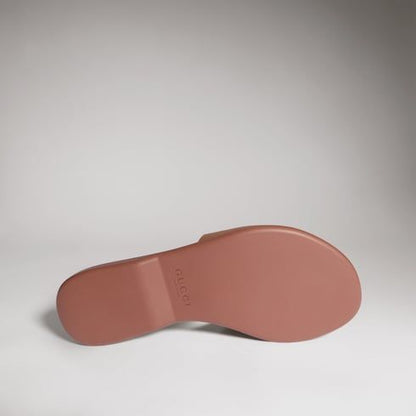 Women's Slide Sandal with Double G