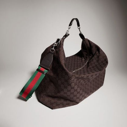 Men's Large Crossbody Bag With GG Canvas And Detachable Strap