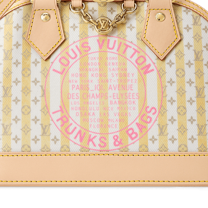 Women's Alma BB LV Stamp Banana Monogram Canvas Nano Bag
