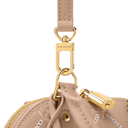 Women's Alma BB Hazelnut Couture Monogram Empreinte Leather Handbag M28458