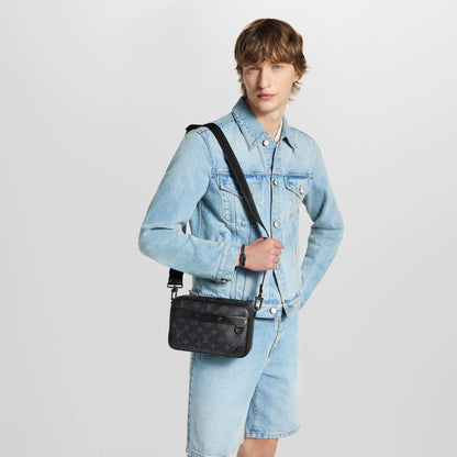 Men's Alpha Messenger Monogram Eclipse